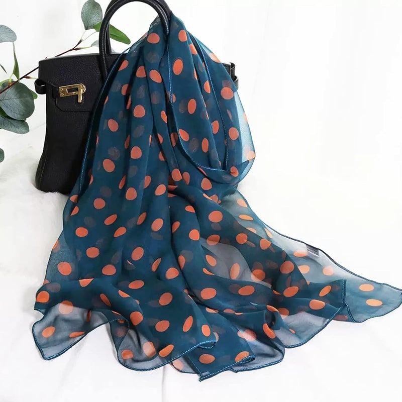 E-Clover Women Soft Floral Print Shawl Chiffon Sheer Scarf - Image 3